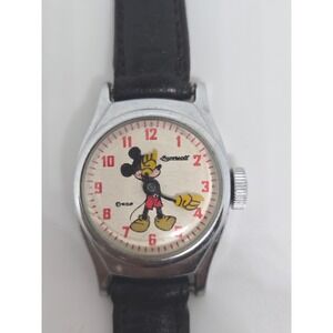 Rare Vintage‎ Ingersoll Mickey Mouse Watch (967-60)